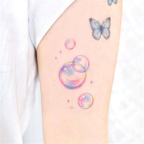 dirty bubble tattoo|Unique Tattoo Ideas with Bubbles for a Playful Look